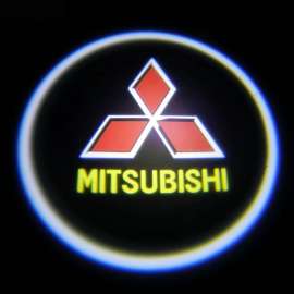 Проекция логотипа Mitsubishi