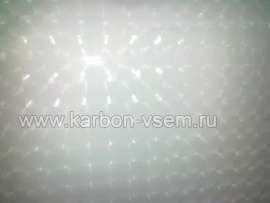 Карбон 4D пузыри белый, 1.52м с каналами