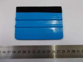 Ракель пластик 3м синий с фетром