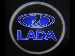 Проекция логотипа Lada